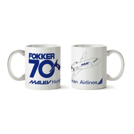 Malév Fokker 70 bögre