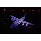 Lockheed C-5 Galaxy - 3D Led lámpa