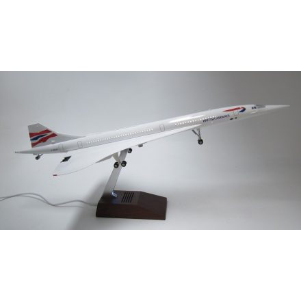 Concorde British Airways G-BOAC with cabin LED lighting