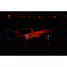 Boeing 737MAX, American - 3D led lámpa