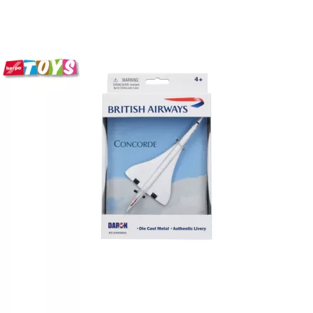 British Airways Concorde fém repülő playsethez