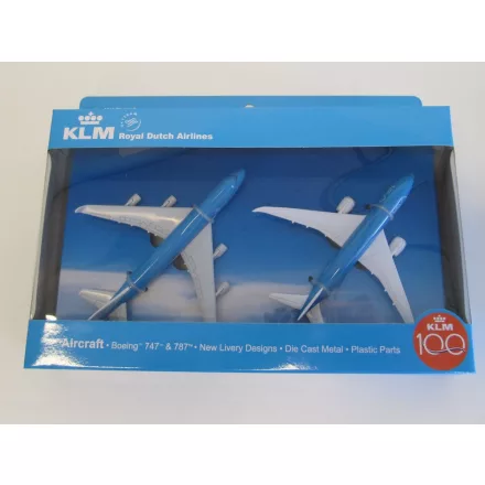  Boeing 787 KLM 100 years / Boeing 747-400 KLM Playset
