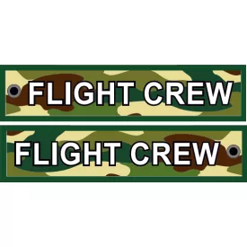 FLIGHT CREW 13x3cm szövet kulcstartó