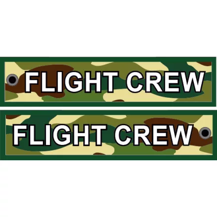 FLIGHT CREW 13x3cm szövet kulcstartó
