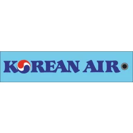 KOREAN AIR hímzett szövet kulcstartó
