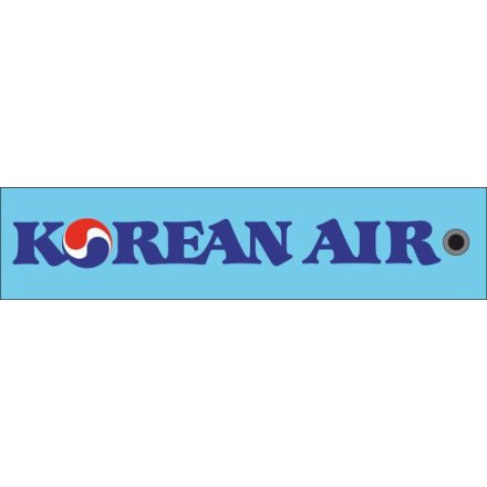 KOREAN AIR hímzett szövet kulcstartó