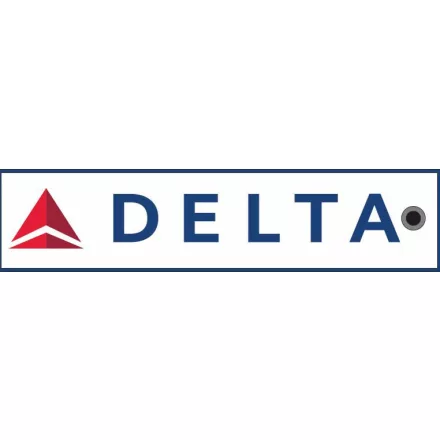 DELTA hímzett szövet kulcstartó