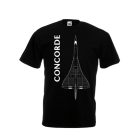 Concorde környakas póló, fekete