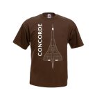 Concorde környakas póló, csokibarna