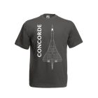 Concorde környakas póló, grafitszürke