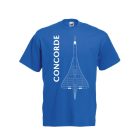 Concorde környakas póló, királykék