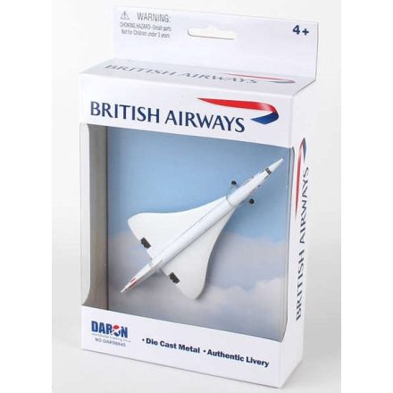 British Airways Concorde fém modell playsethez
