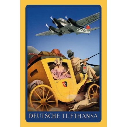 Deutsche Lufthansa retro fém poszter 20x30cm