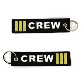 3 csíkos "crew" kulcstartó 13x3cm