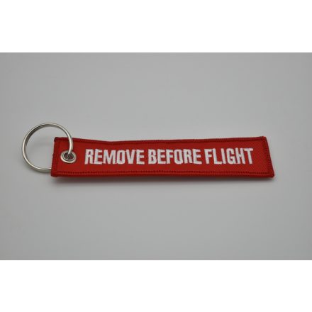 Remove Before Flight kulcstartó