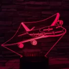 B747 repülőgép - 3D Led Lámpa