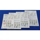 Malév biztonsági tájékoztató csomag ( Safety card ) ( 4db ) 