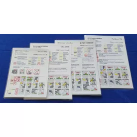   Malév biztonsági tájékoztató csomag ( Safety card ) ( 4db ) 