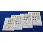 Malév biztonsági tájékoztató csomag ( Safety card ) ( 4db ) 