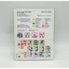 Malév biztonsági tájékoztató csomag ( Safety card ) ( 4db ) 