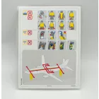 Malév biztonsági tájékoztató csomag ( Safety card ) ( 4db ) 