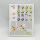 Malév biztonsági tájékoztató csomag ( Safety card ) ( 4db ) 