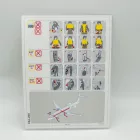 Malév biztonsági tájékoztató csomag ( Safety card ) ( 4db ) 